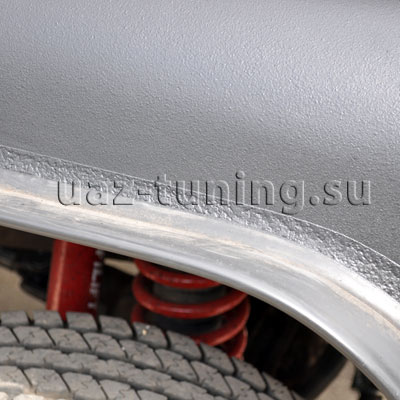 Тюнинг УАЗ Хантер с покрытием кузова авто «Раптор» 